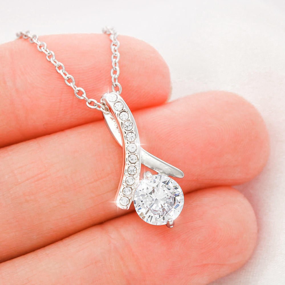 To My Wife, Forever and Always - white gold necklace - Luxesmith - Handcrafted Jewellery