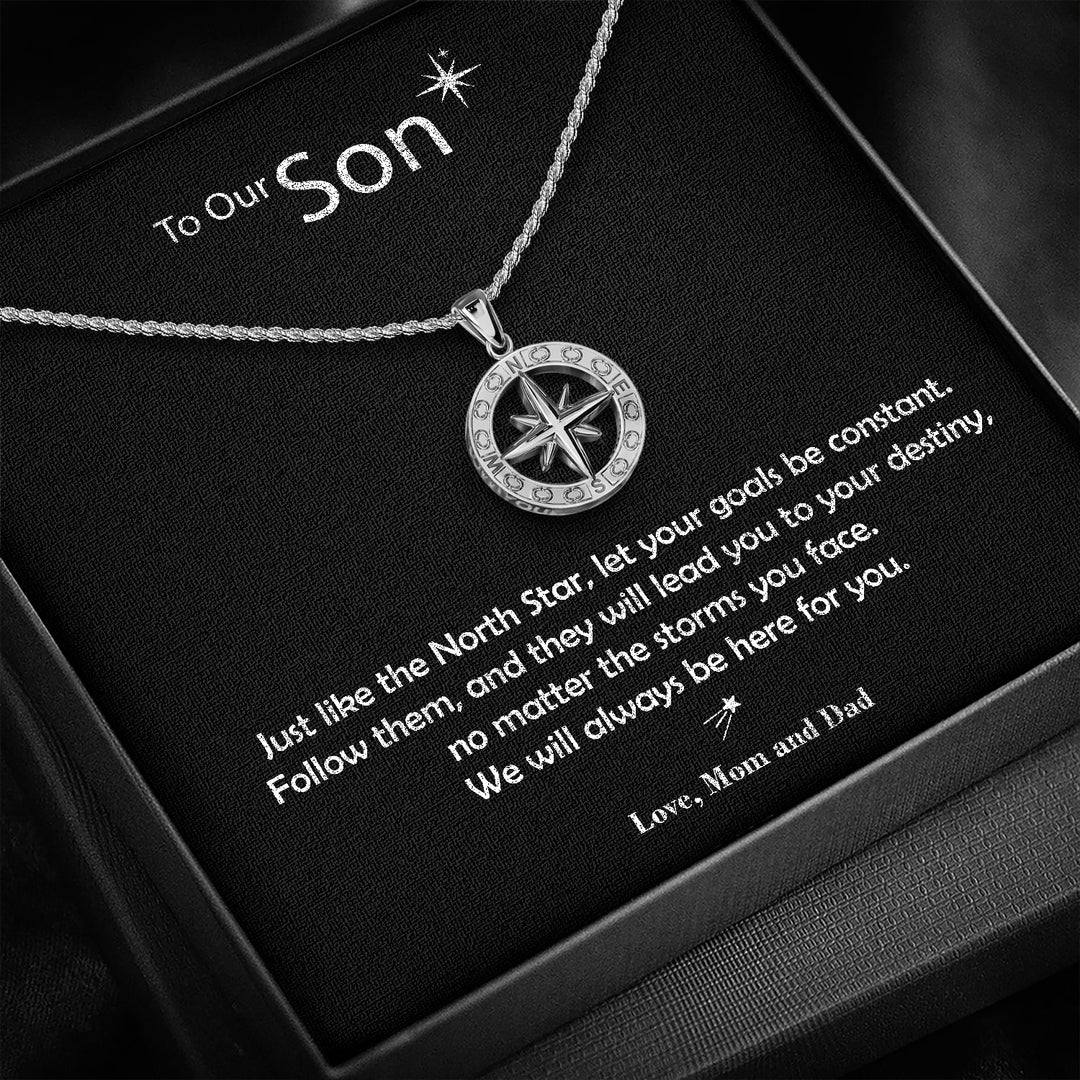 "To My Son" - North Star Pendant