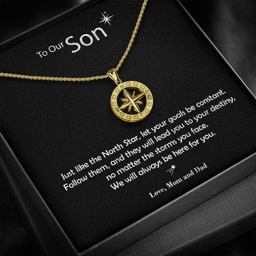 "To My Son" - North Star Pendant