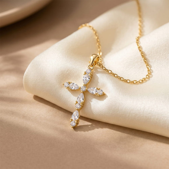 To My Wife Eternal Faith Cross Necklace