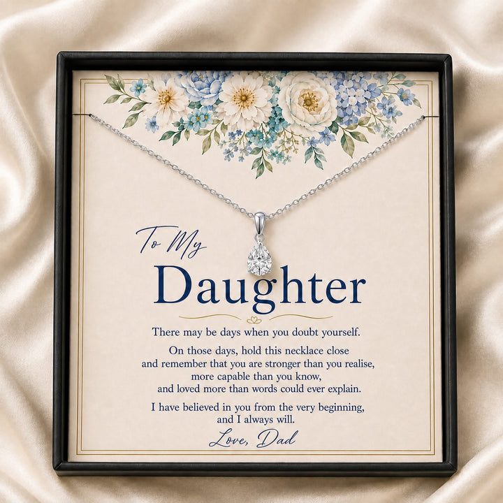 To My Daughter Promise Necklace - From Dad - Luxesmith - Handcrafted Jewellery