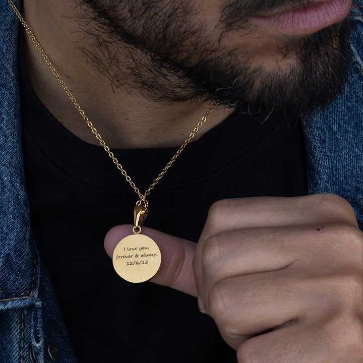 "To My Husband" - Compass Pendant - Luxesmith - Handcrafted Jewellery