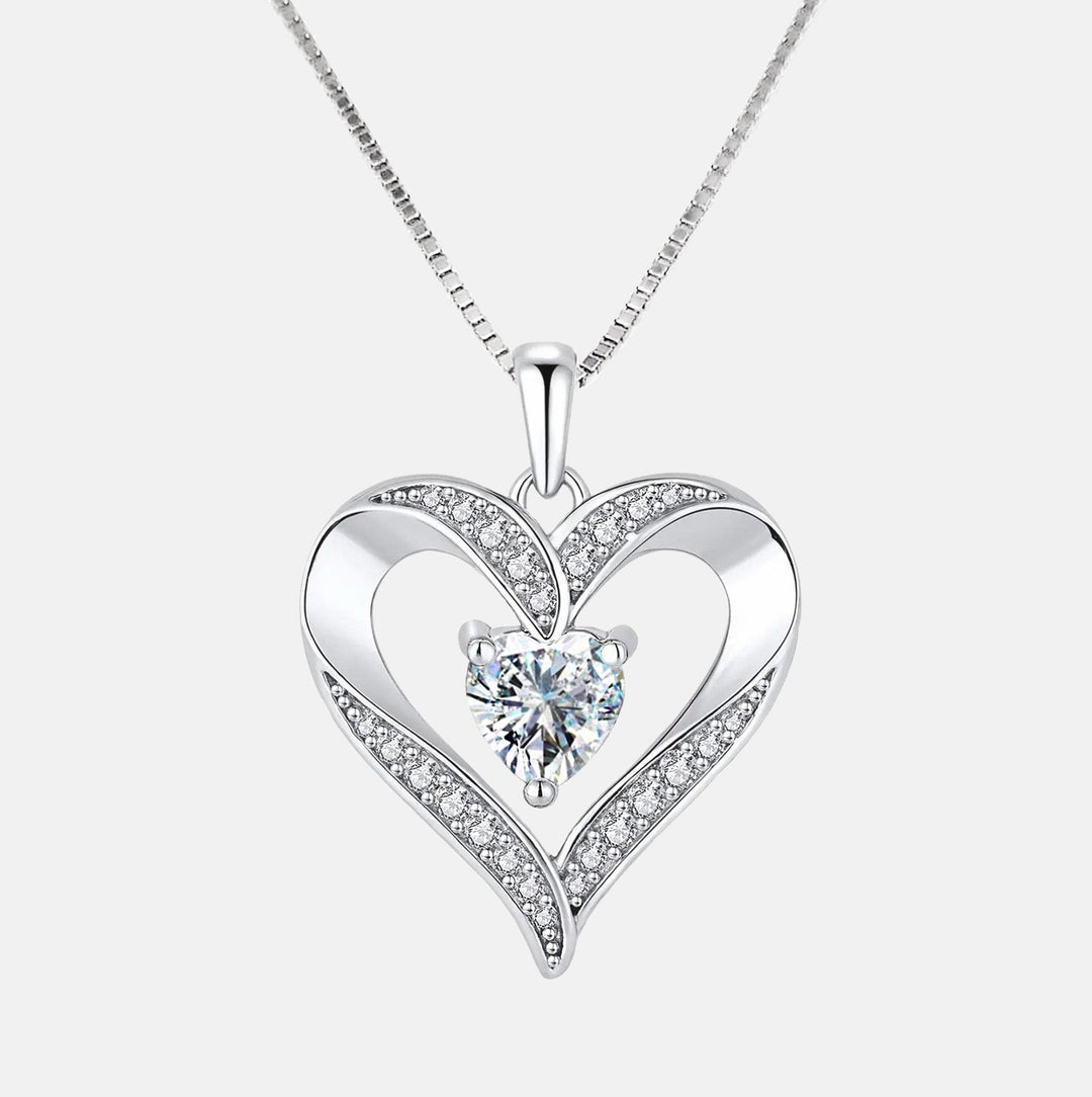 To my Daughter - Silver Love Heart Necklace - Luxesmith - Handcrafted Jewellery