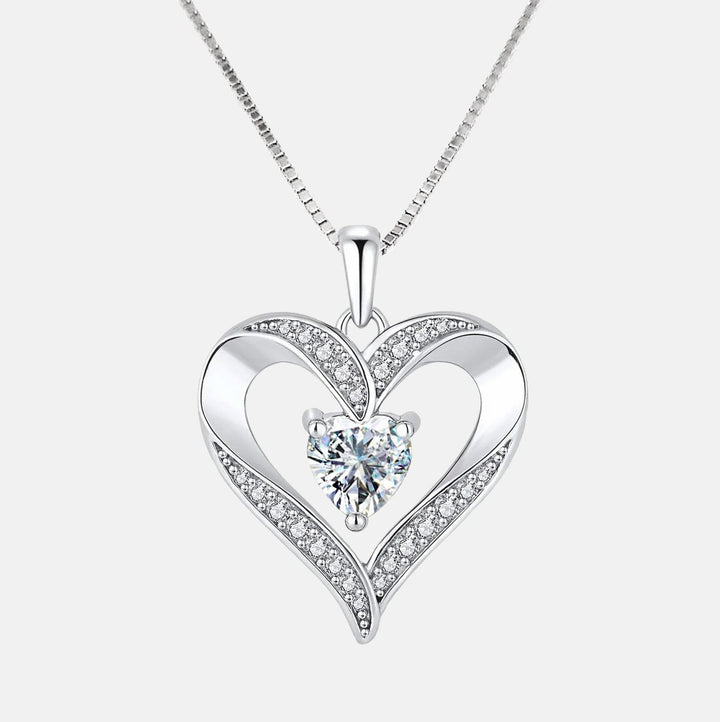To my Daughter - Silver Love Heart Necklace - Luxesmith - Handcrafted Jewellery