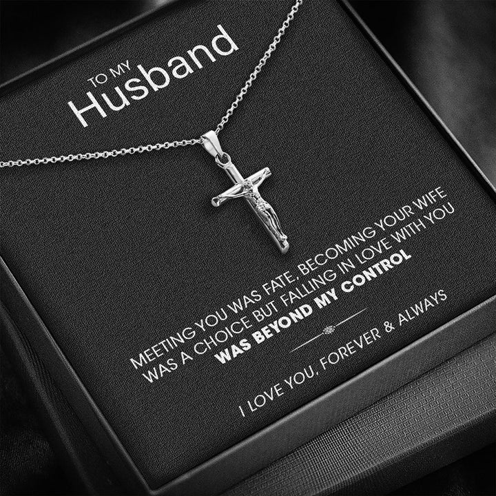 "To My Husband" - Cross Pendant Gift Set - Luxesmith - Handcrafted Jewellery